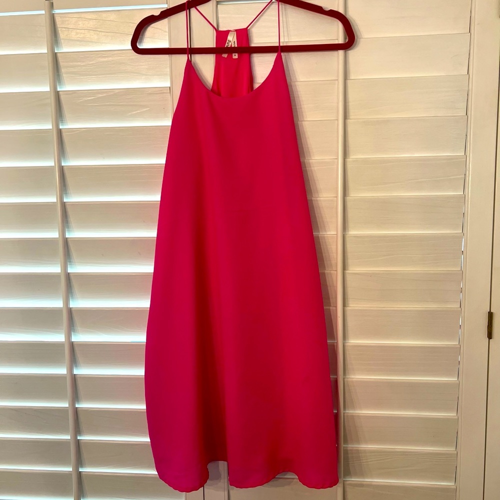 Hot pink dress
